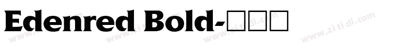 Edenred Bold字体转换